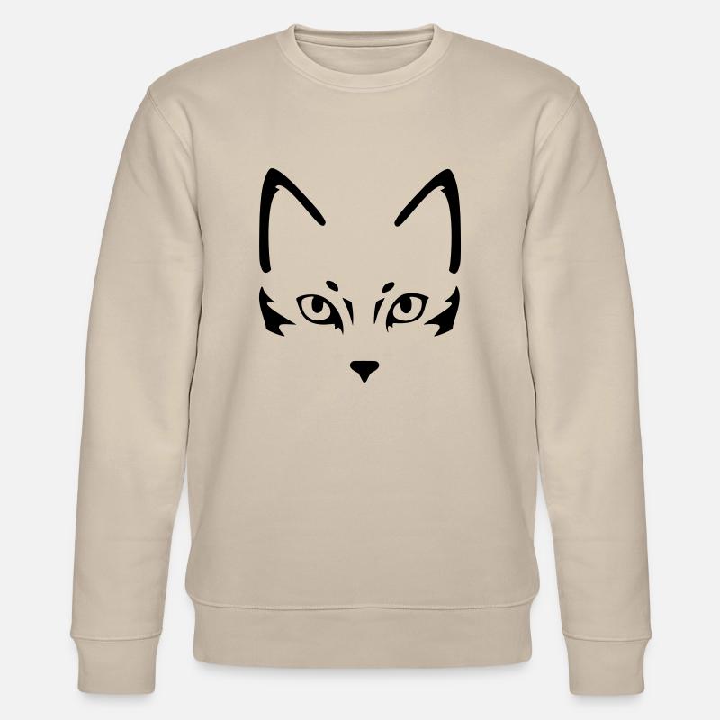 Minimal Katze - Sweat bio CHANGER Stanley/Stella Unisexe - beige