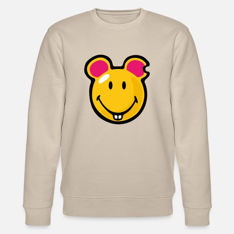 Smiley Mouse - Stanley/Stella Unisex Bio-Sweatshirt CHANGER  - Beige