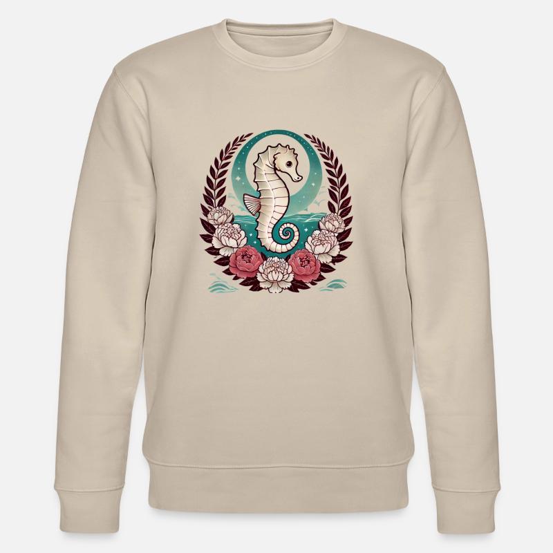 Hippocampe rétro - Sweat bio CHANGER Stanley/Stella Unisexe - beige