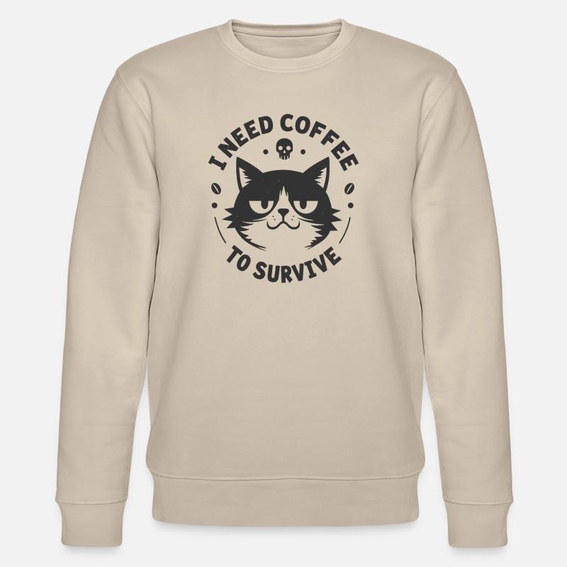 I Need Coffee - Stanley/Stella Unisex Bio-Sweatshirt CHANGER - Beige