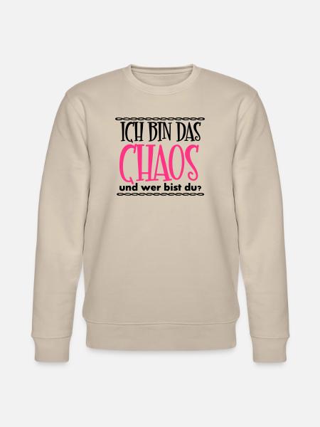 Ich bin das Chaos Geschenk - Stanley/Stella Unisex Bio-Sweatshirt CHANGER - Beige