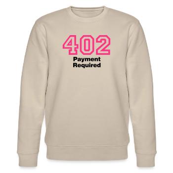 Error 402 Payment Required - Stanley/Stella Unisex Bio-Sweatshirt CHANGER  - Beige - Vorne - Nik (191cm) & Marisol (170cm)