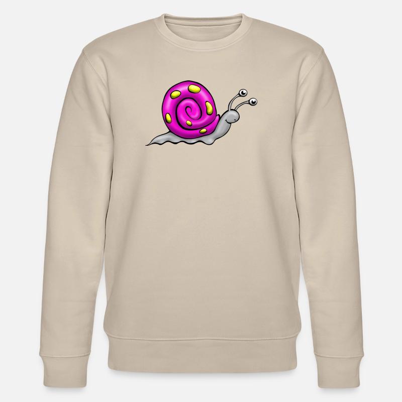 Schnecke Comic - Stanley/Stella Unisex Bio-Sweatshirt CHANGER  - Beige