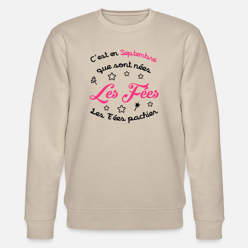 Mädchen / Fee / Prinzessin / Baby - Stanley/Stella Unisex Bio-Sweatshirt CHANGER  - Beige