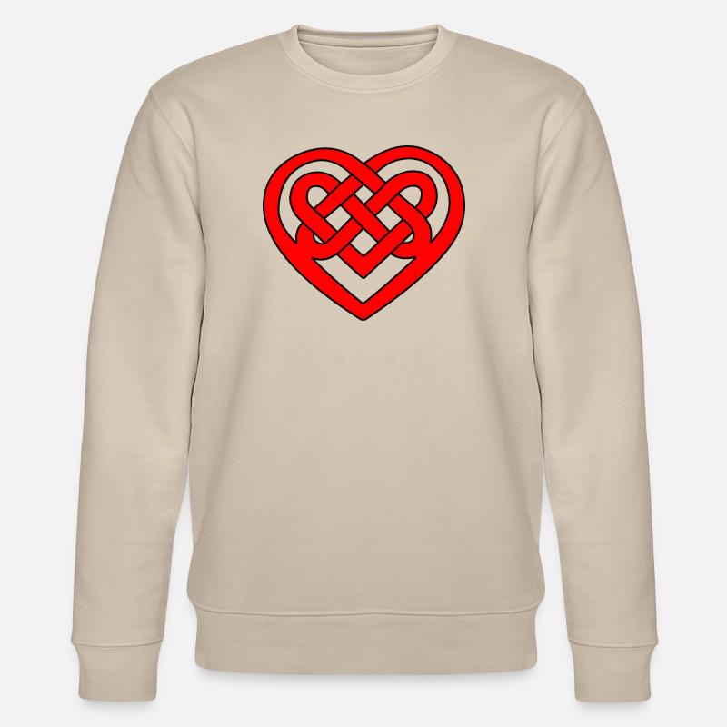 Cœur celtique - Sweat bio CHANGER Stanley/Stella Unisexe - beige