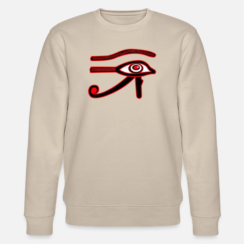 Oeil de râ oeil d’horus - Sweat bio CHANGER Stanley/Stella Unisexe - beige