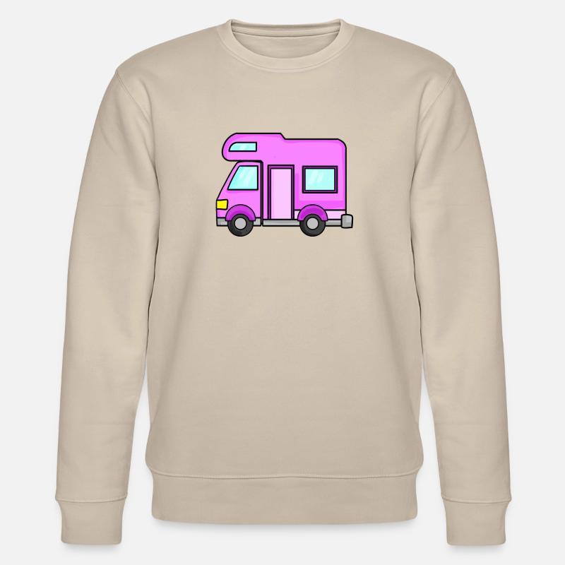 Camping Wagen Rosa Damen - Stanley/Stella Unisex Bio-Sweatshirt CHANGER  - Beige