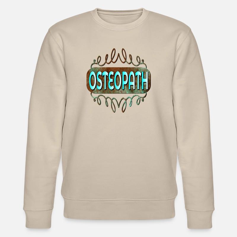 OSTEOPATHIE THERAPIE - BERUF THERAPEUT OSTEOPATH - Stanley/Stella Unisex Bio-Sweatshirt CHANGER  - Beige