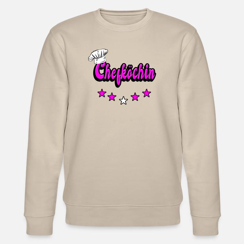 Chefköchin Design - Stanley/Stella Unisex Bio-Sweatshirt CHANGER  - Beige