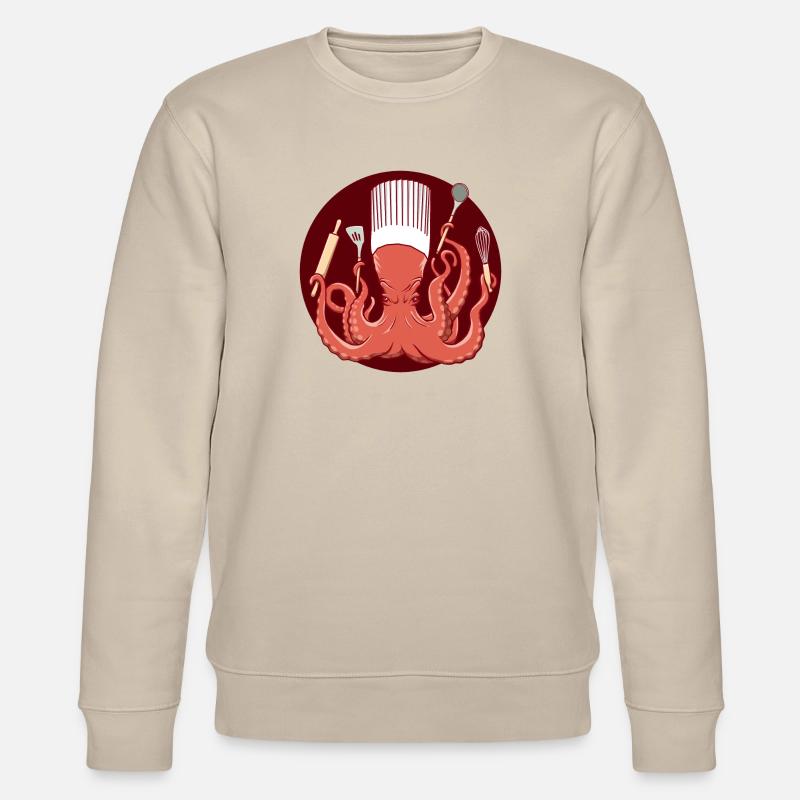 Octopus Chef de Cuisine - Stanley/Stella Unisex Bio-Sweatshirt CHANGER  - Beige