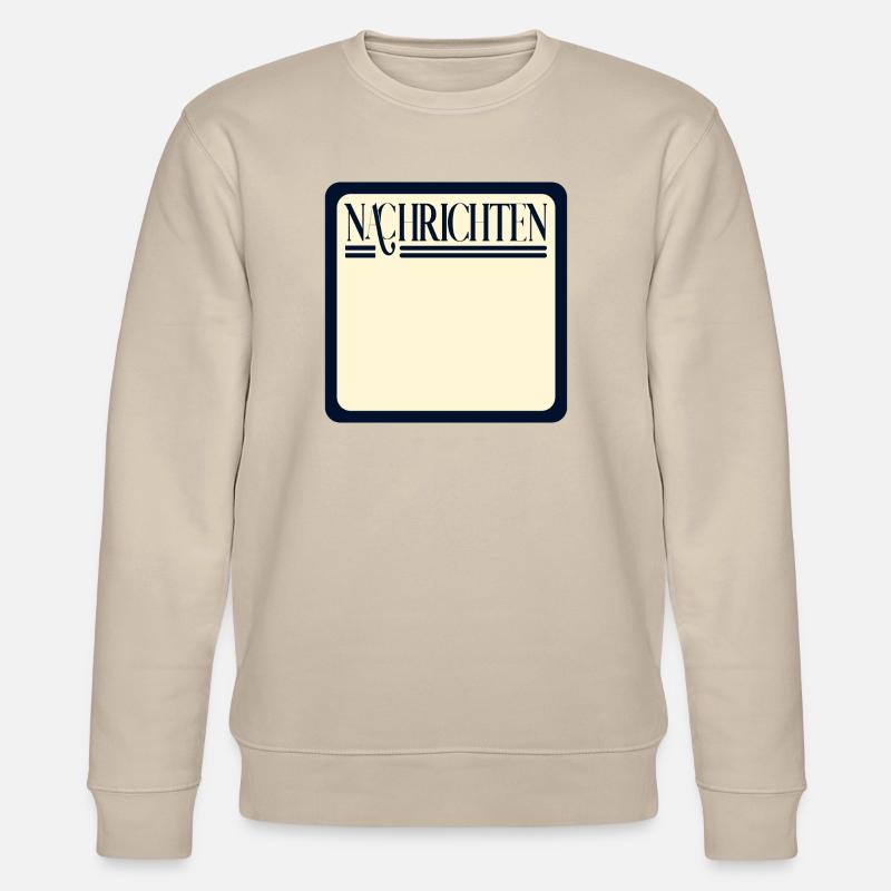 NACHRICHTEN SELBST GESTALTEN - Stanley/Stella Unisex Bio-Sweatshirt CHANGER - Beige