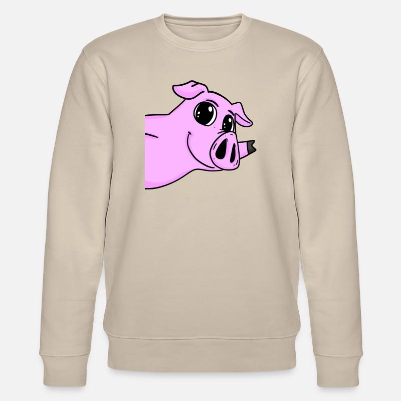 Salutation des cochons - Sweat bio CHANGER Stanley/Stella Unisexe - beige