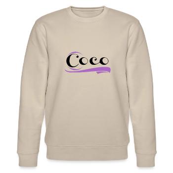 Verkleinerungsform von Coralie - Stanley/Stella Unisex Bio-Sweatshirt CHANGER  - Beige - Vorne - Nik (191cm) & Marisol (170cm)