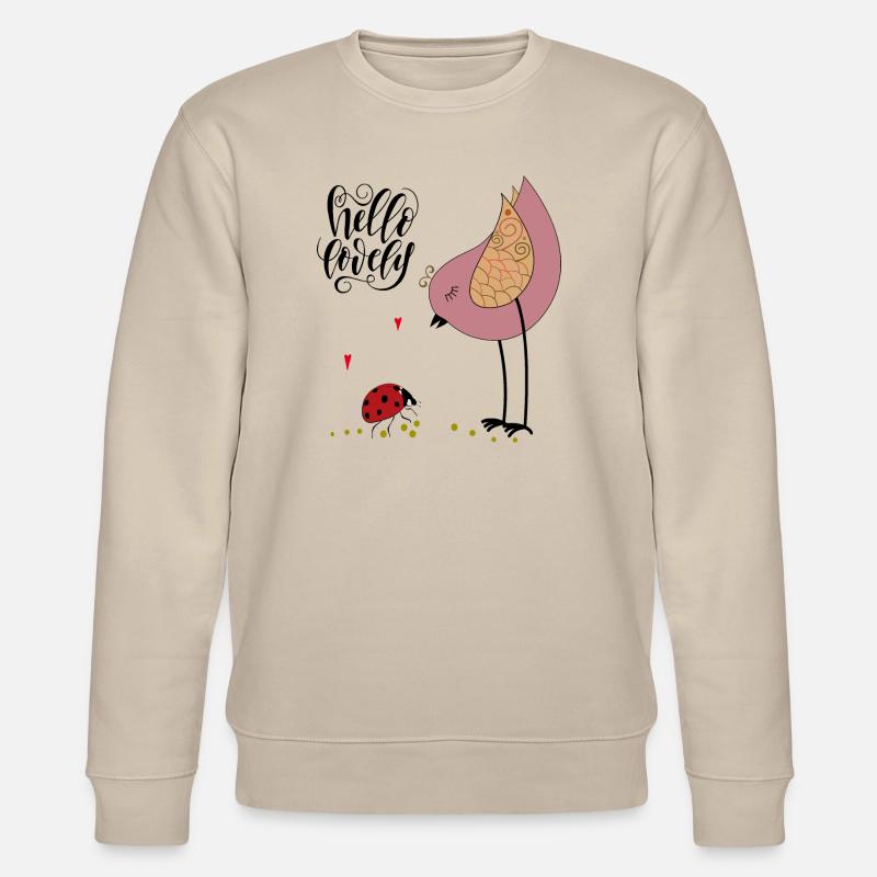 Hello Lovely Valentine - Stanley/Stella Unisex Bio-Sweatshirt CHANGER  - Beige