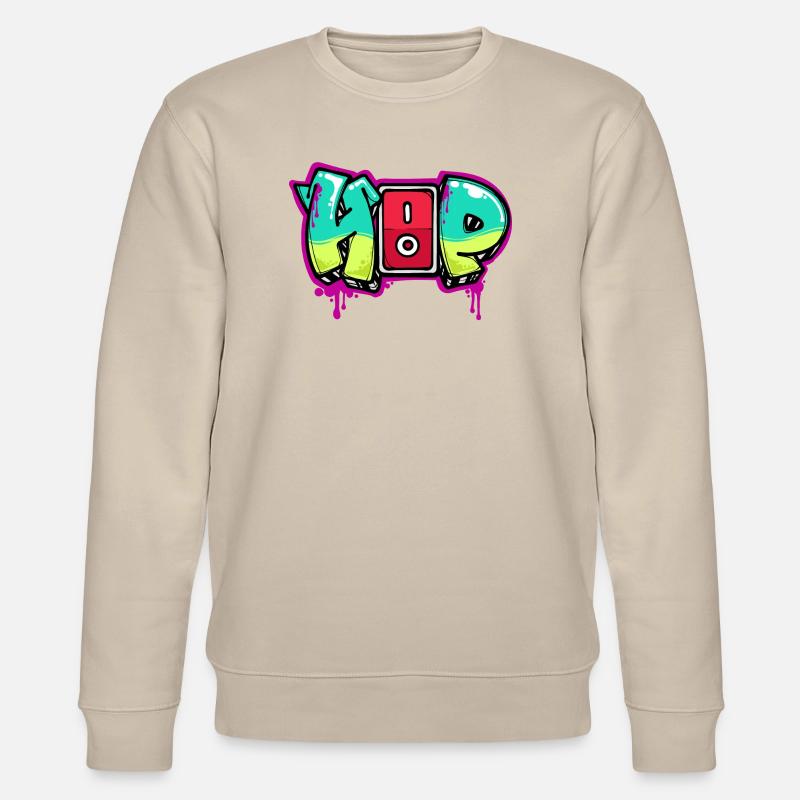 Strassenkunst Graffiti Spraydose Kunst Spruch - Stanley/Stella Unisex Bio-Sweatshirt CHANGER  - Beige