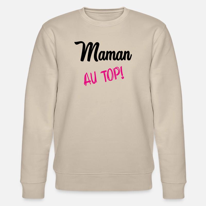 MAMA AN DER SPITZE - Stanley/Stella Unisex Bio-Sweatshirt CHANGER  - Beige