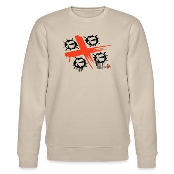 4 Mori Spray - Stanley/Stella Unisex Bio-Sweatshirt CHANGER  - Beige - Vorne - Nik (191cm) & Marisol (170cm)