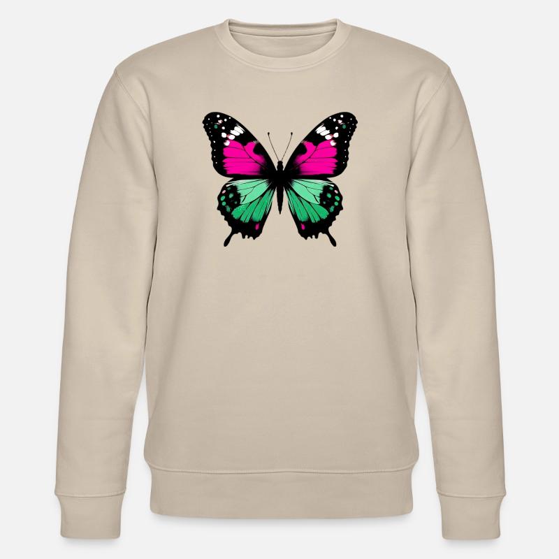 Schmetterling - Stanley/Stella Unisex Bio-Sweatshirt CHANGER  - Beige