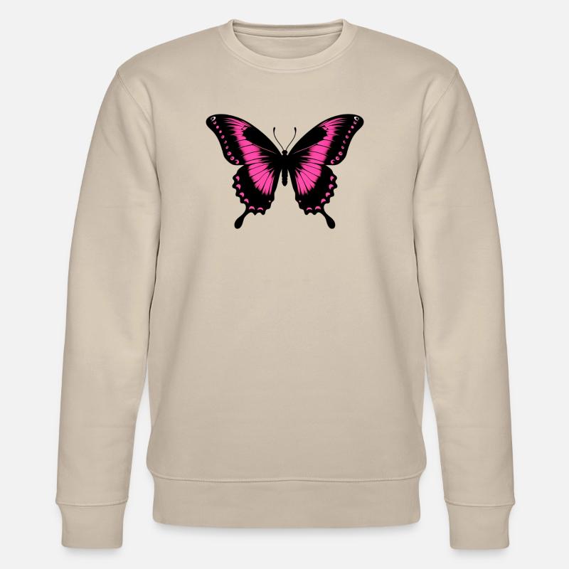 Schmetterling - Stanley/Stella Unisex Bio-Sweatshirt CHANGER  - Beige