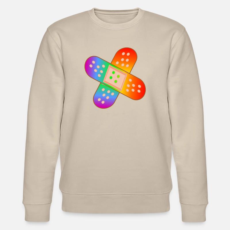 REGENBOGEN PFLASTER - Stanley/Stella Unisex Bio-Sweatshirt CHANGER  - Beige