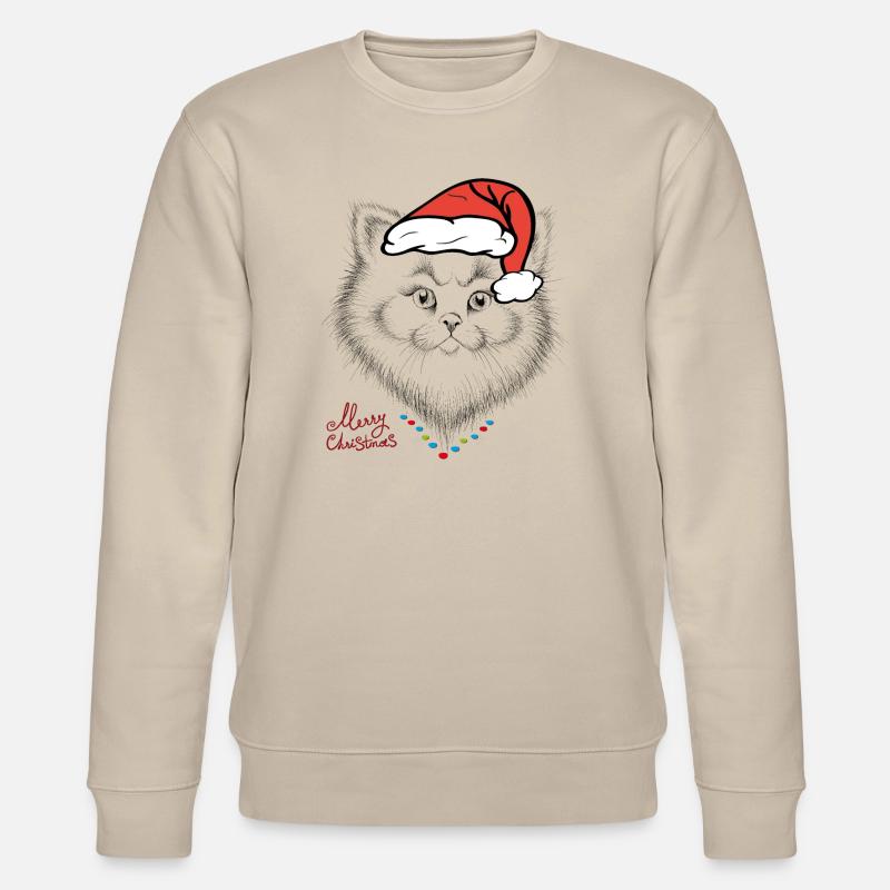 Merry Christmas - Stanley/Stella Unisex Bio-Sweatshirt CHANGER  - Beige