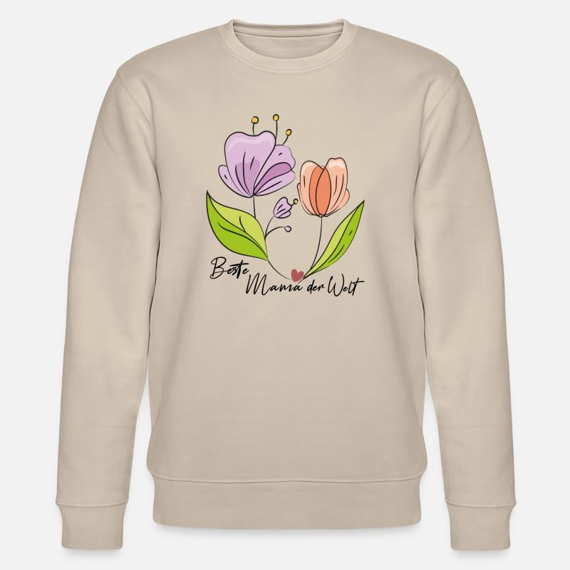 beste Mama der Welt - Stanley/Stella Unisex Bio-Sweatshirt CHANGER  - Beige