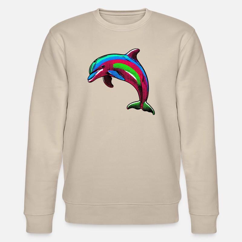 Delfin - Stanley/Stella Unisex Bio-Sweatshirt CHANGER  - Beige