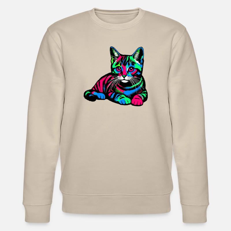 Chat - Sweat bio CHANGER Stanley/Stella Unisexe - beige