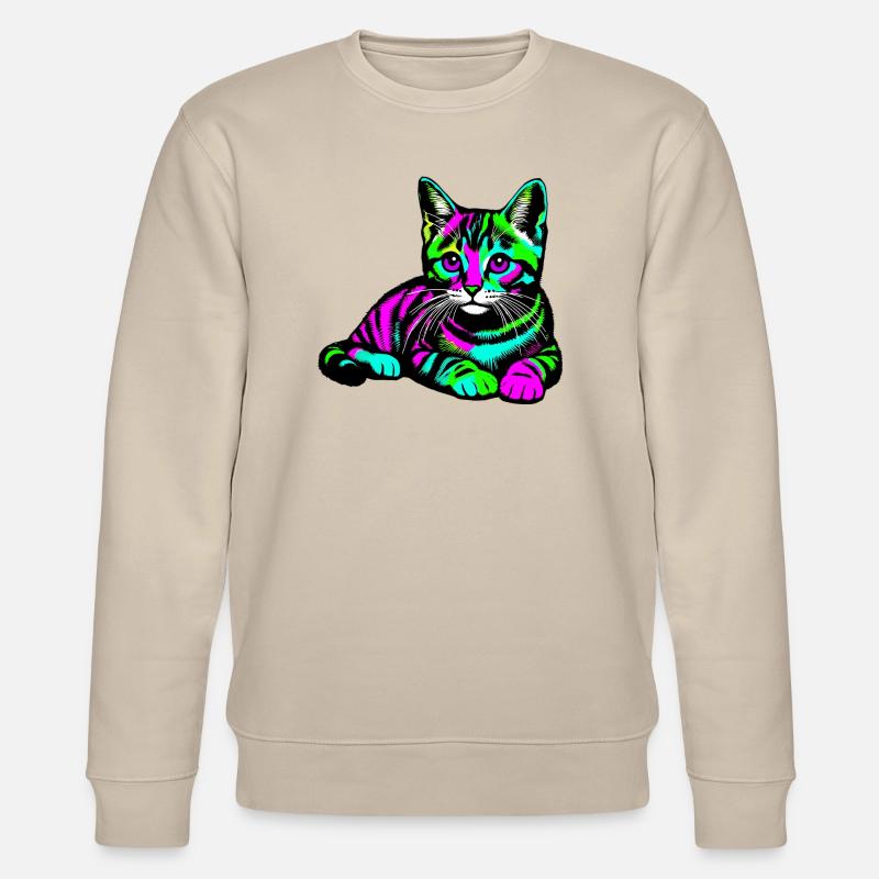 Chat - Sweat bio CHANGER Stanley/Stella Unisexe - beige