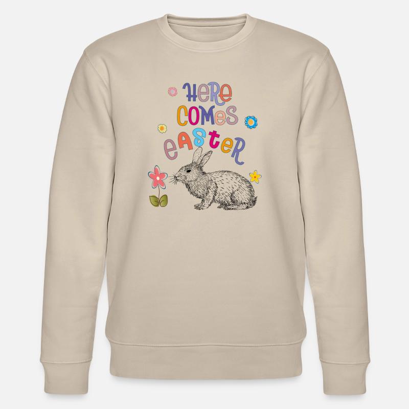 Joyeuses Pâques Lapin de Pâques - Sweat bio CHANGER Stanley/Stella Unisexe - beige