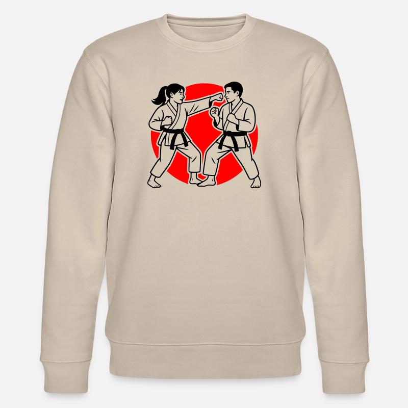 Karate Kumite - Stanley/Stella Unisex Bio-Sweatshirt CHANGER  - Beige
