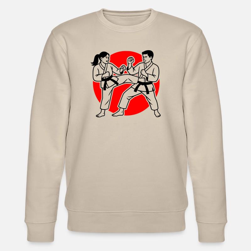 Karate Kumite - Stanley/Stella Unisex Bio-Sweatshirt CHANGER  - Beige