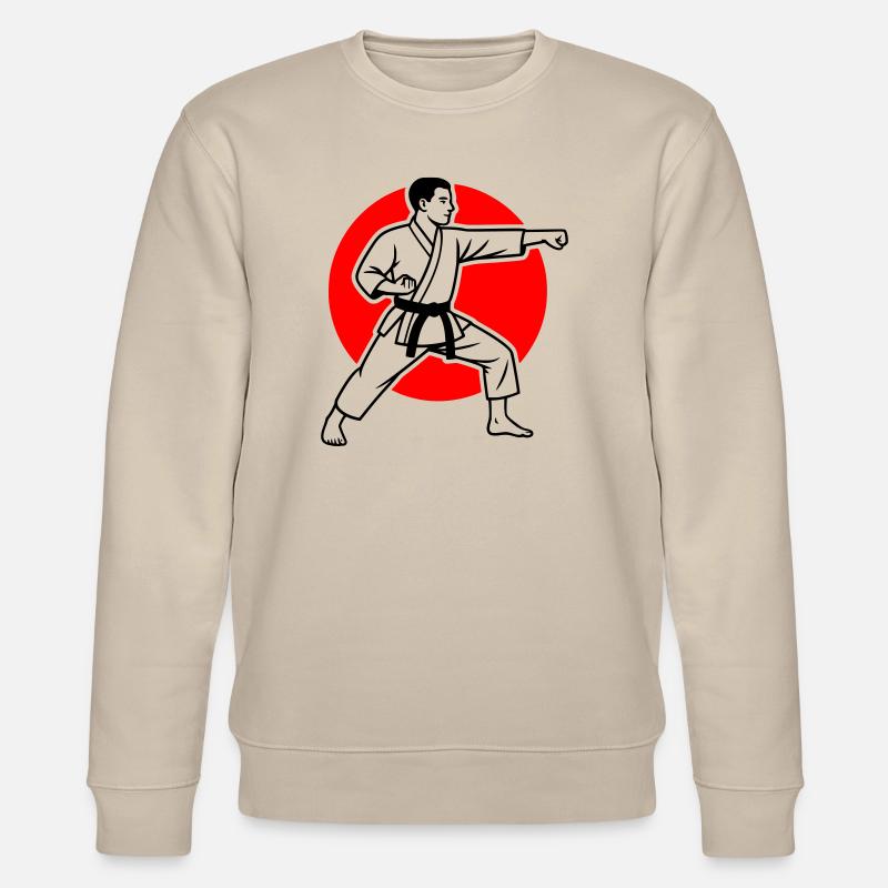Karate Oi-Zuki - Stanley/Stella Unisex Bio-Sweatshirt CHANGER  - Beige