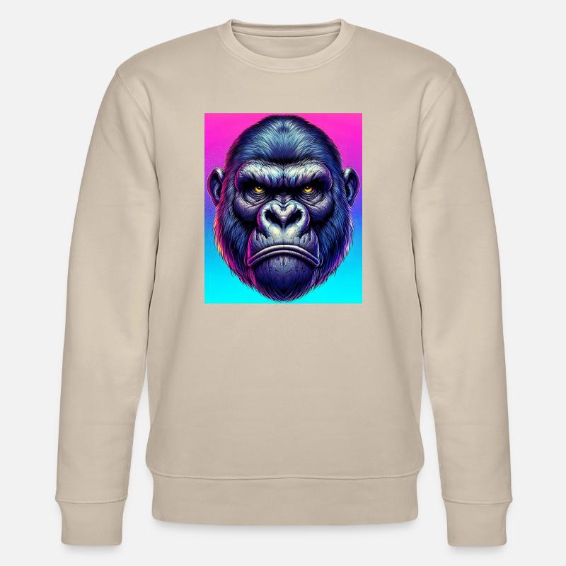 Gorilla - Stanley/Stella Unisex Bio-Sweatshirt CHANGER  - Beige