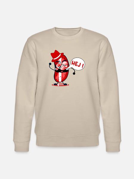 Scandinavian welcome Hello Denmark Cucumbers - Stanley/Stella CHANGER Unisex Organic Sweatshirt - beige