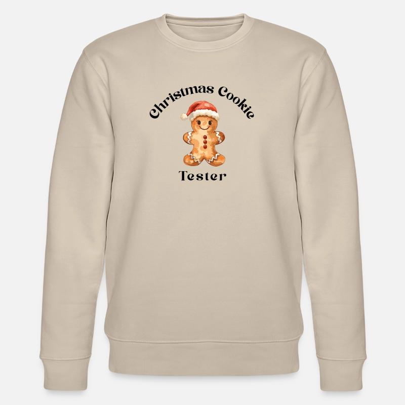 Christmas Cookie Tester – Lebkuchen Style - Stanley/Stella Unisex Bio-Sweatshirt CHANGER  - Beige