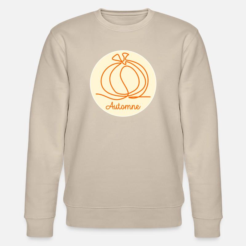 Herbstkürbis - Stanley/Stella Unisex Bio-Sweatshirt CHANGER - Beige
