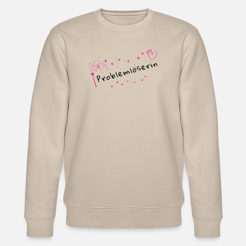 Zauberfunken Rosa Stardust - Stanley/Stella Unisex Bio-Sweatshirt CHANGER  - Beige