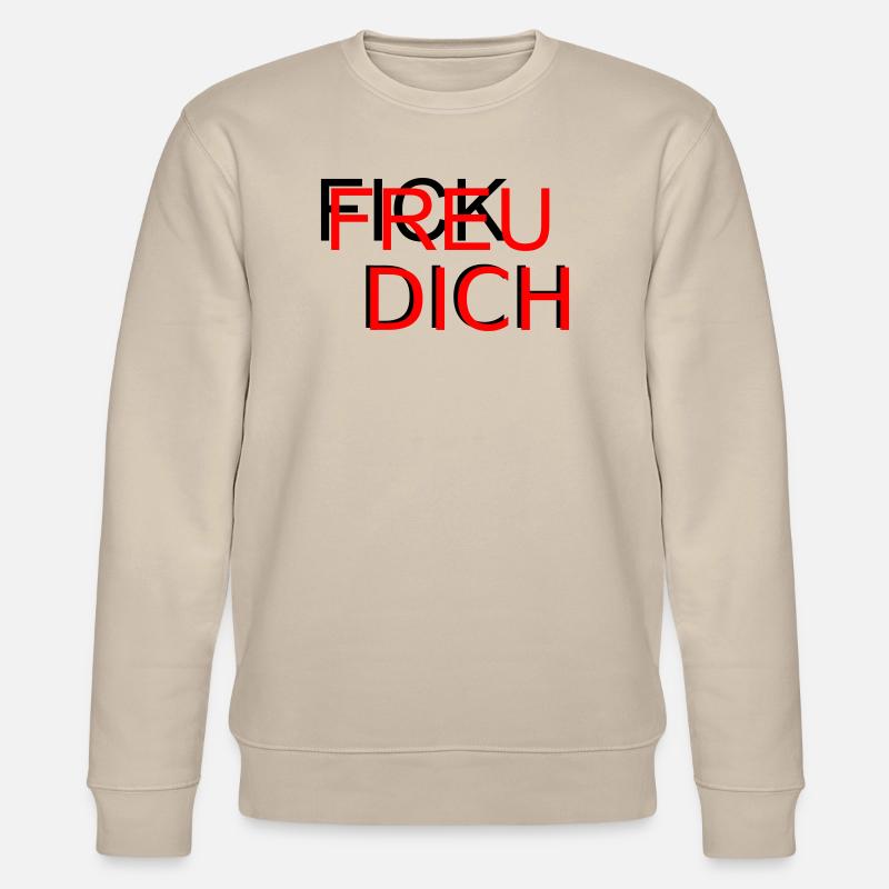 Fick Freu - Stanley/Stella Unisex Bio-Sweatshirt CHANGER  - Beige