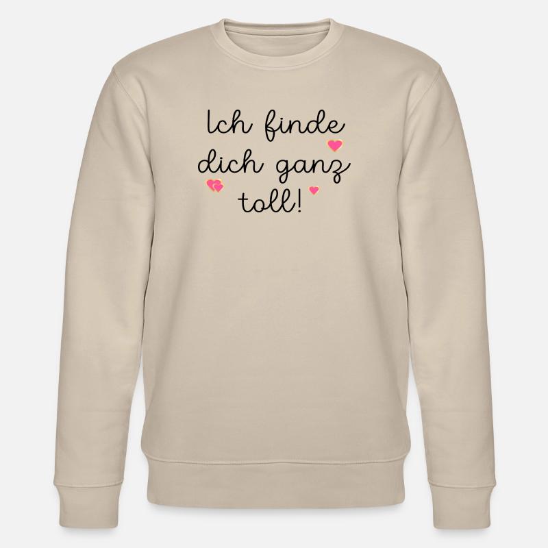 FREUNDSCHAFT TOLL FINDEN - Stanley/Stella Unisex Bio-Sweatshirt CHANGER  - Beige