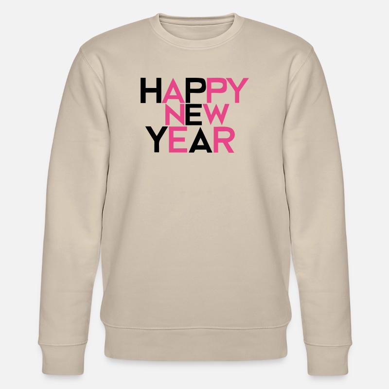 Happy New Year #2 - Stanley/Stella Unisex Bio-Sweatshirt CHANGER  - Beige