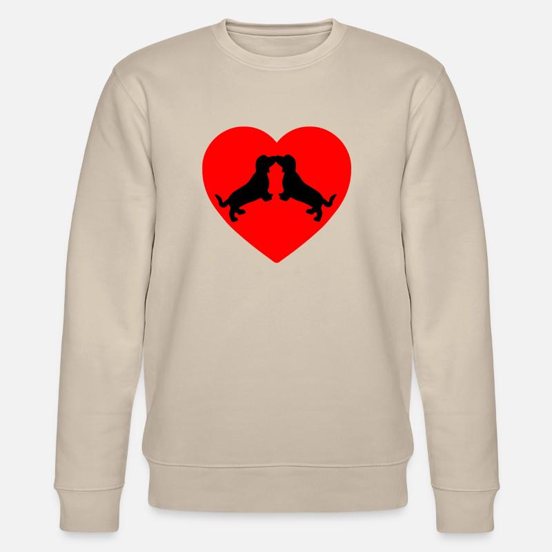 Dackel - Stanley/Stella Unisex Bio-Sweatshirt CHANGER  - Beige