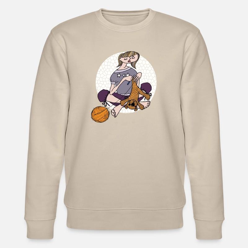 Häkelliebe - Stanley/Stella Unisex Bio-Sweatshirt CHANGER  - Beige