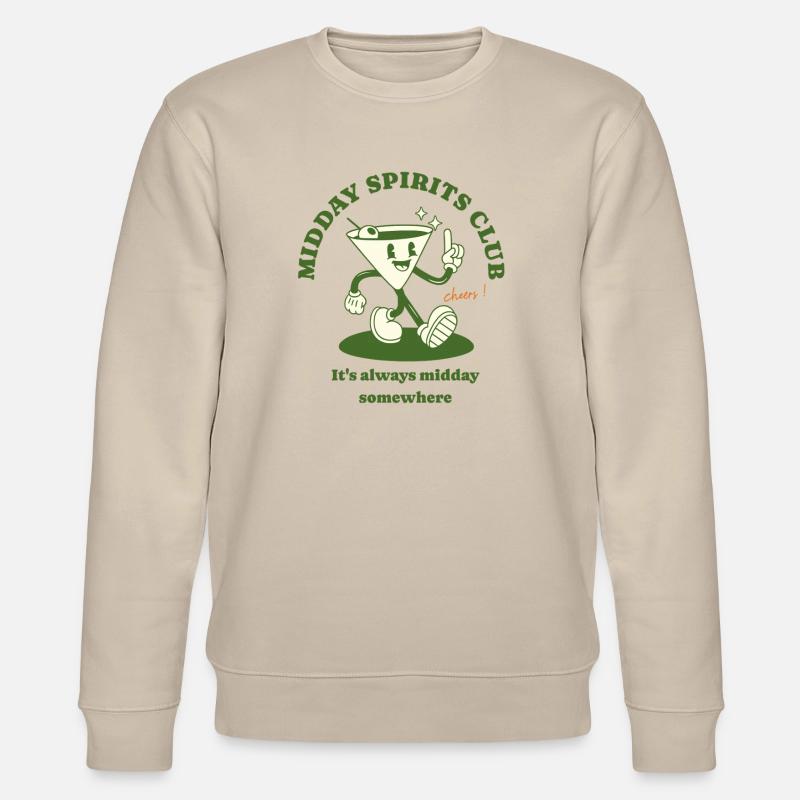 Midday Spirits Club - Stanley/Stella Unisex Bio-Sweatshirt CHANGER  - Beige