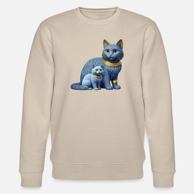 ROYAL KITTEN – Tiere - Stanley/Stella Unisex Bio-Sweatshirt CHANGER  - Beige
