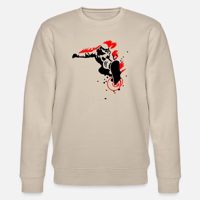 Snowboarder - Stanley/Stella Unisex Bio-Sweatshirt CHANGER  - Beige