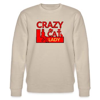 Katzen - Stanley/Stella Unisex Bio-Sweatshirt CHANGER  - Beige - Vorne - Nik (191cm) & Marisol (170cm)