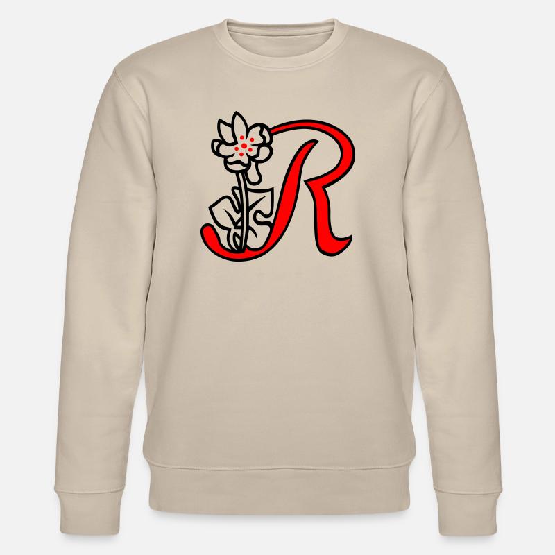 Buchstabe R - Stanley/Stella Unisex Bio-Sweatshirt CHANGER  - Beige
