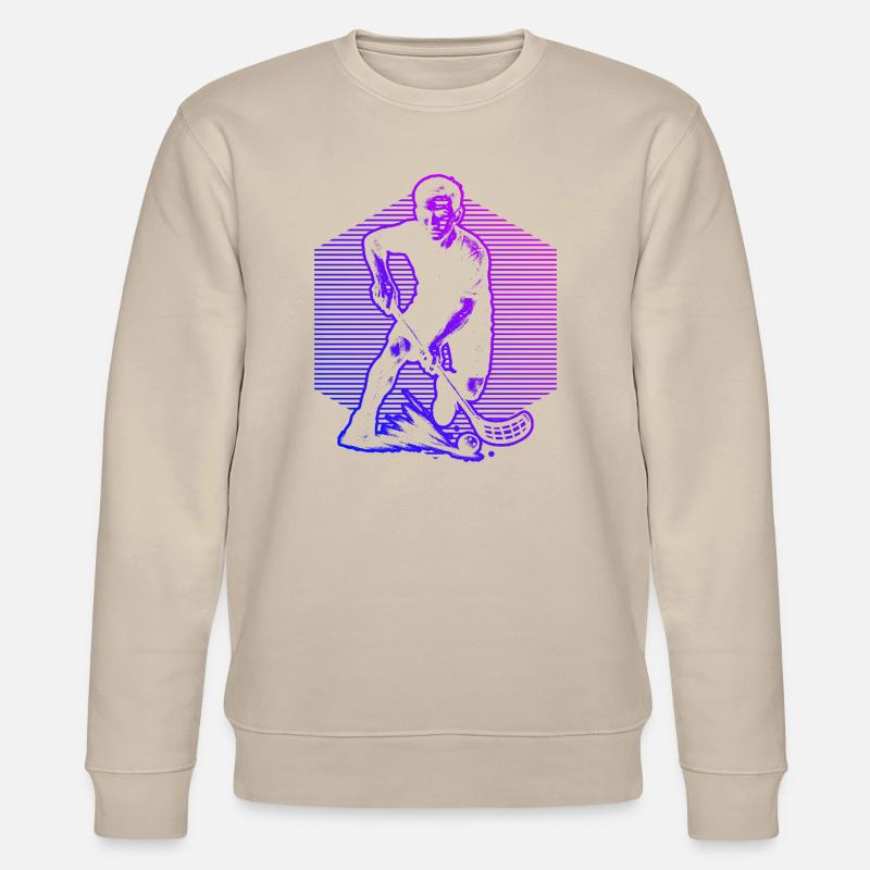 Motif classique du floorball - Sweat bio CHANGER Stanley/Stella Unisexe - beige