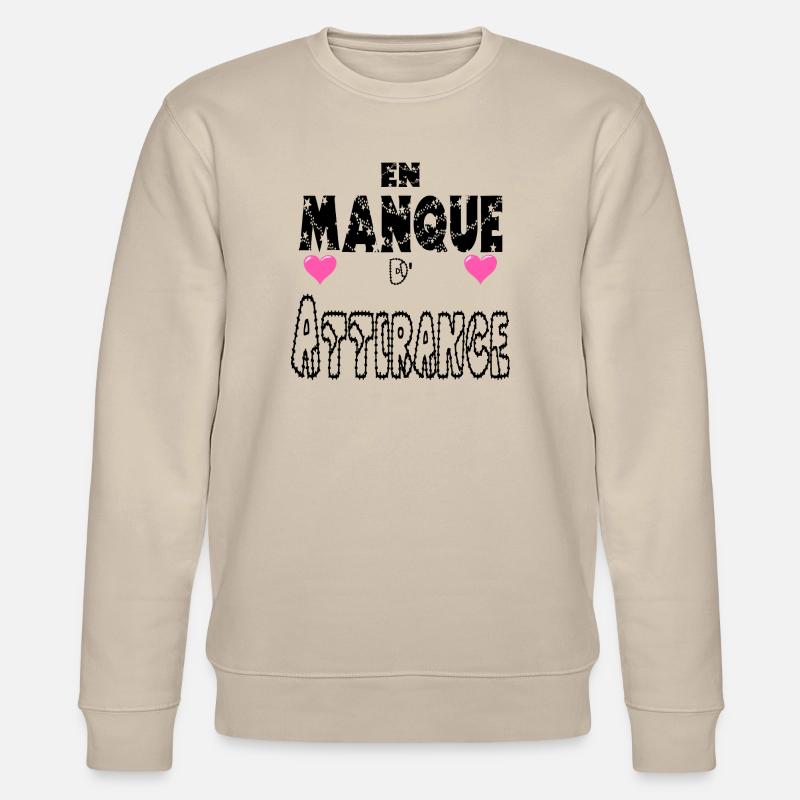 Lacking attraction - Stanley/Stella CHANGER Unisex Organic Sweatshirt - beige